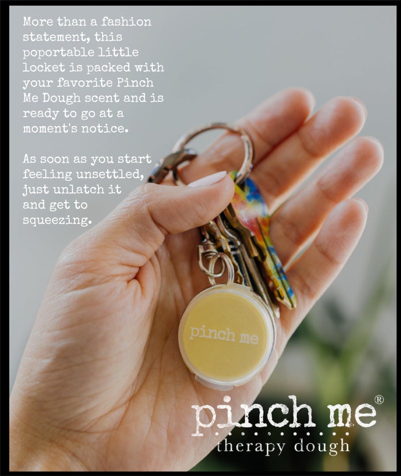 Pinch Me Therapy Dough Locket Combo - Holistic Aromatherapy Stress Relieving Putty - .3oz Clip-On Locket Scent + 3oz Dough Ocean - Image 3